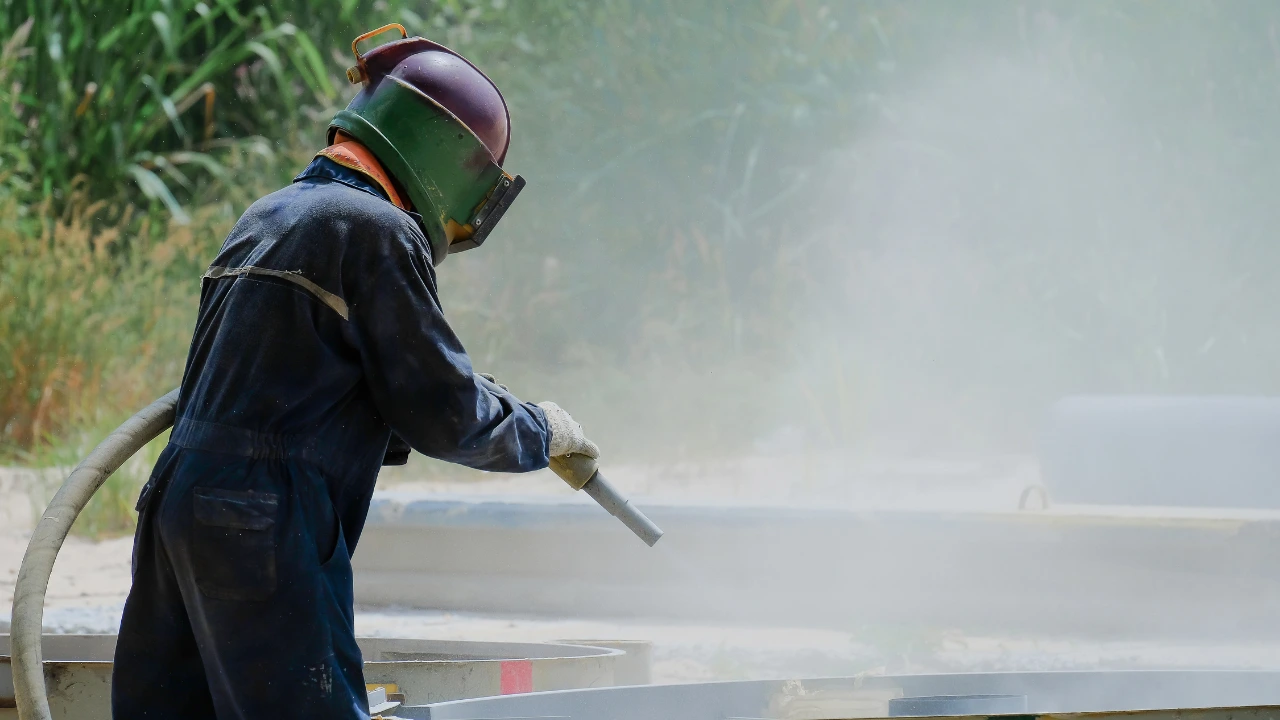 glass bead blasting​