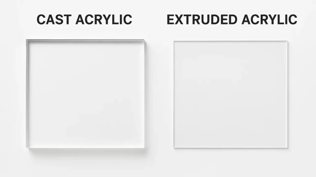 Cast acrylic vs extruded acrylic sheets for DIY cutting