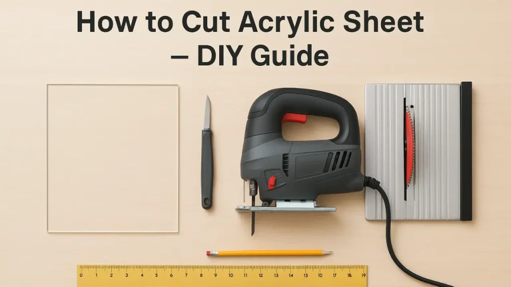 How to cut acrylic sheet safely with tools