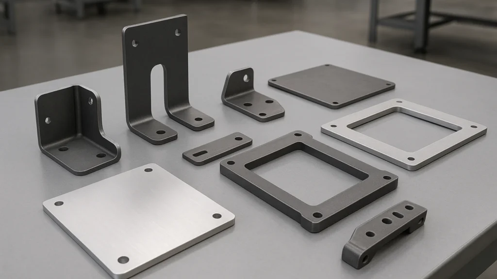 Custom fabricated metal components used in construction, automotive, and machinery.