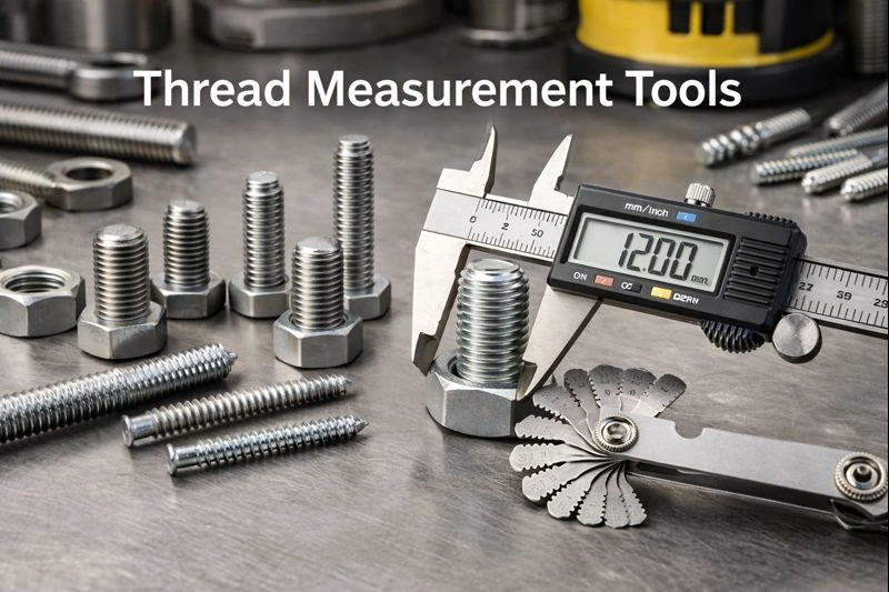How to measure thread size on bolts and screws using calipers and thread gauges – ToledoFab