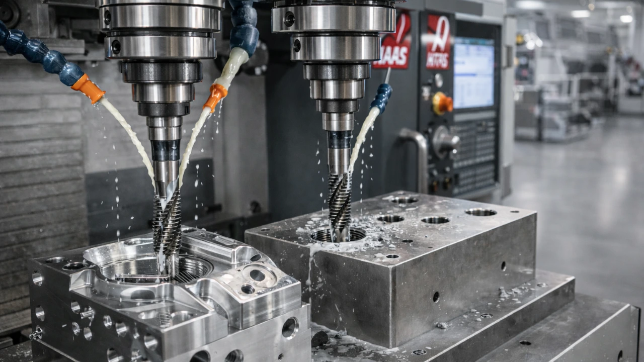Precision metal tapping services using CNC machines for industrial metal components