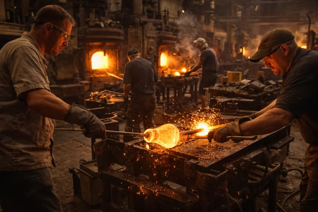 Glass manufacturing in Toledo Ohio showing the city’s Glass City industrial heritage