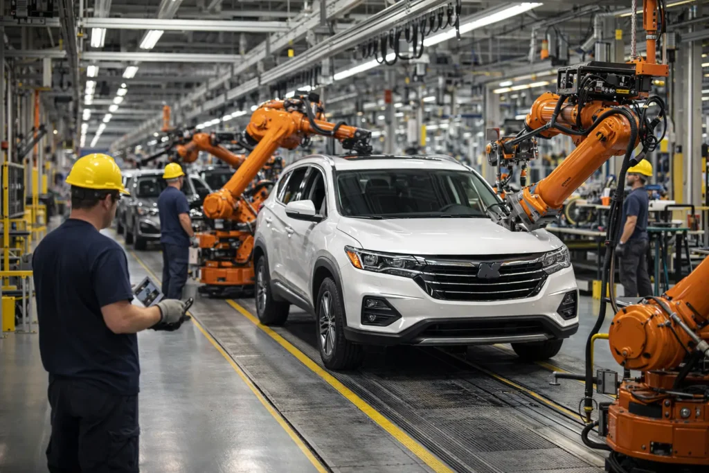 Automotive manufacturing plant in Toledo Ohio supporting the local industrial economy 